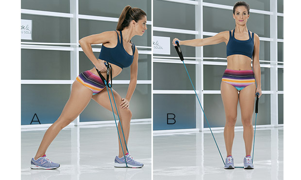 Exerc&iacute;cios com el&aacute;stico para definir os m&uacute;sculos