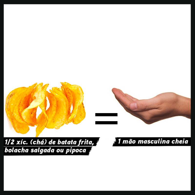 A quantidade certa de cada alimento para n&atilde;o escorregar na dieta