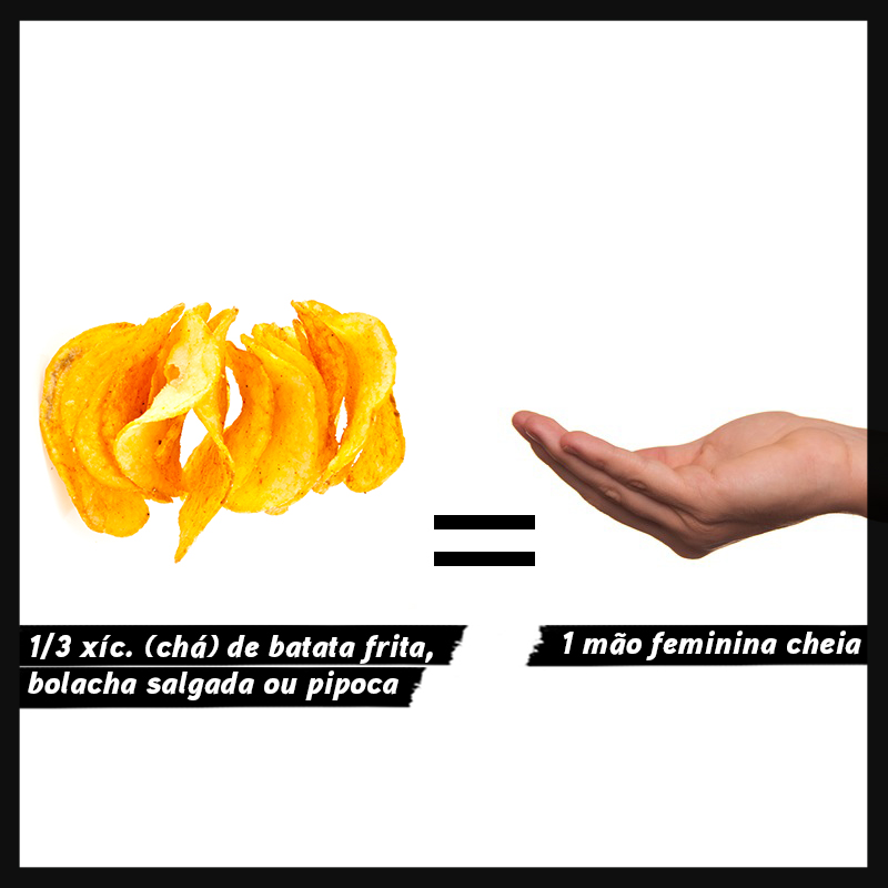 A quantidade certa de cada alimento para n&atilde;o escorregar na dieta