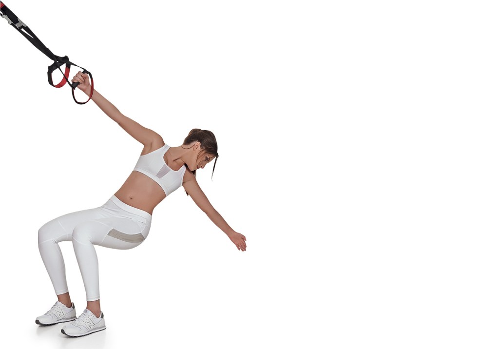Treino com fita de suspensão para o corpo todo (de meia hora)