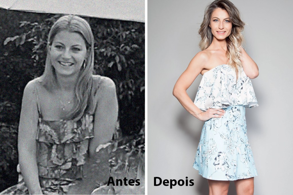 dani-cozzarin-antes-depois Mãe vence depressão pós-parto com muay thai e transforma o corpo