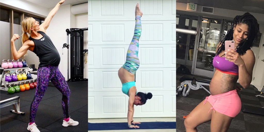 gravidas-fitness Gravidez e exercícios físicos combinam? Elas provam que sim!