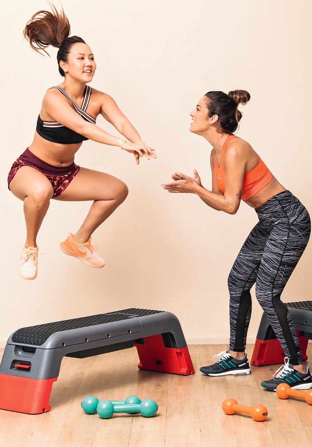 jaqueline-kang Empresária mescla tiros de corrida com musculação para secar