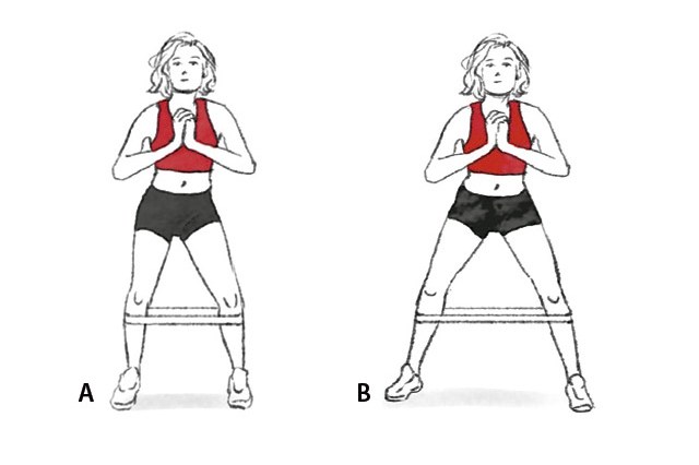 treino-juliana-paes-deslocamento-lateral-miniband 6 melhores exercícios para aumentar, definir ou diminuir os glúteos
