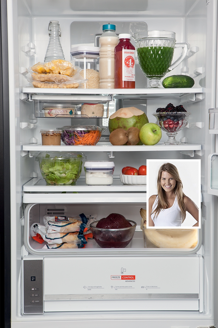 Nutricionistas mostram o que têm na geladeira para manter a dieta