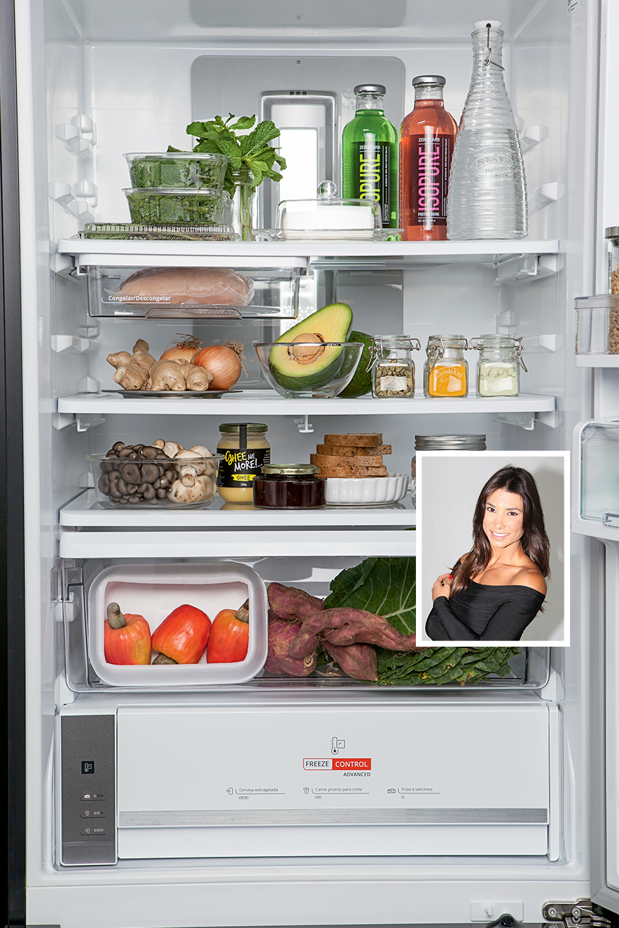 Nutricionistas mostram o que t&ecirc;m na geladeira para manter a dieta