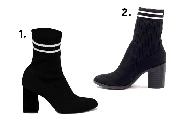 botas-detalhe-meia Botas de salto alto com pegada esportiva estão com tudo no inverno 2018