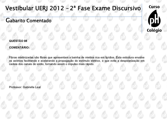 Uerj 2012 &ndash; Biologia (quest&atilde;o 8)