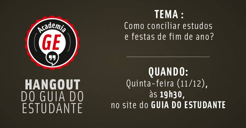 Academia GE: Como conciliar estudos e festas de fim de ano?