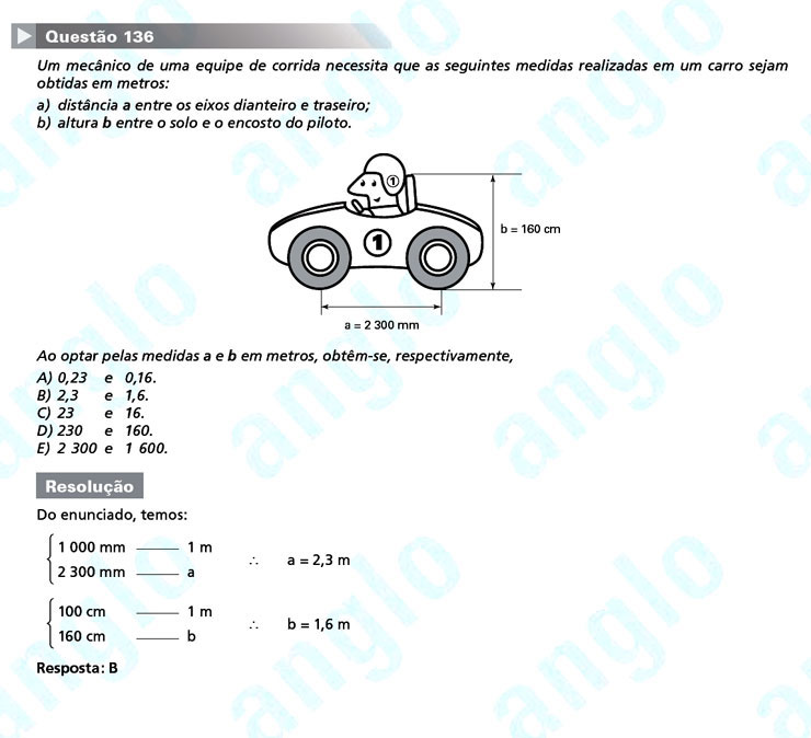 Enem 2011: Quest&atilde;o 136 &ndash; Matem&aacute;tica (prova amarela)