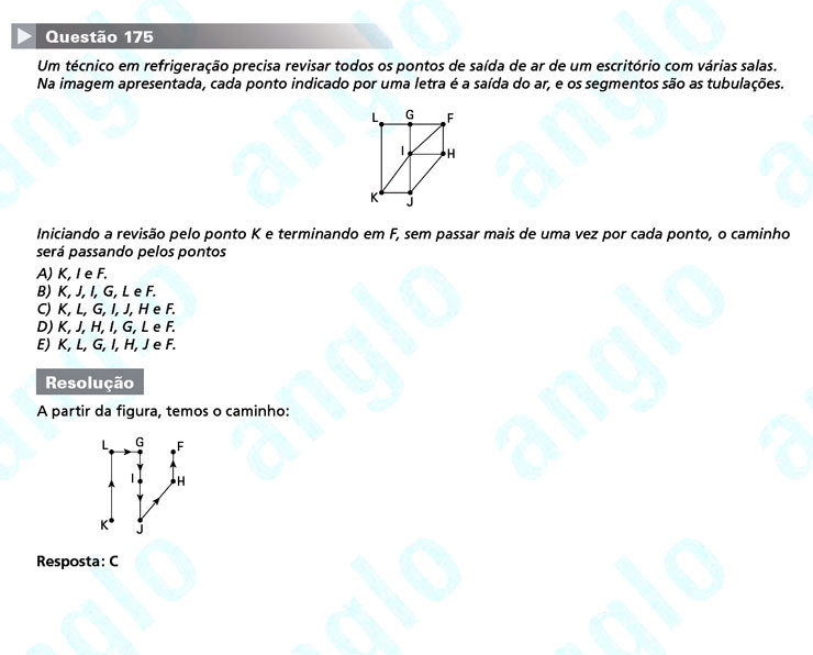 Enem 2011: Quest&atilde;o 175 &ndash; Matem&aacute;tica (prova amarela)