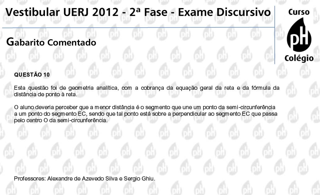 Uerj 2012 &ndash; Matem&aacute;tica (quest&atilde;o 10)