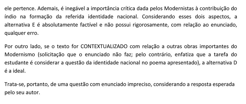Veja comentário sobre a questão 108 da prova amarela do Enem 2012