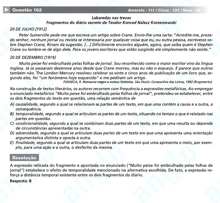 Enem 2012: correção da questão 111