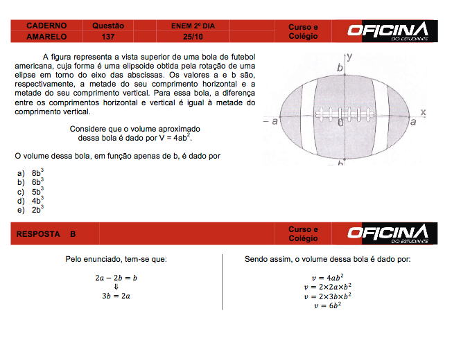 Enem 2015: correção da questão 137