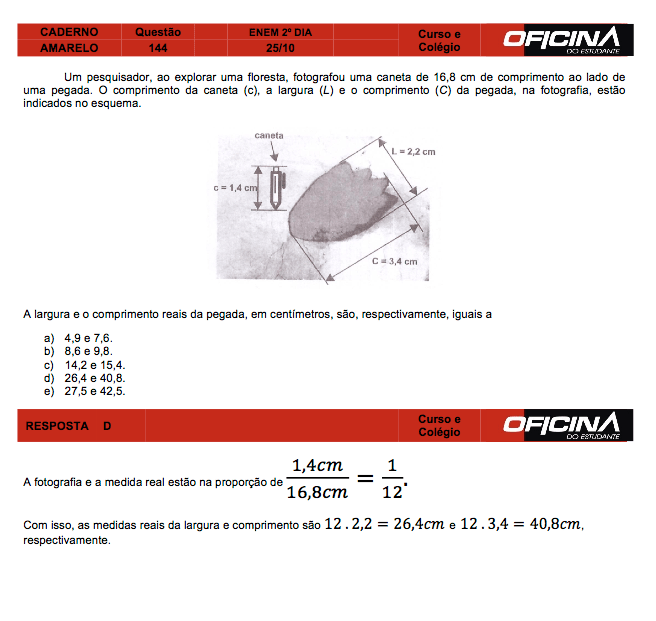 Enem 2015: correção da questão 144