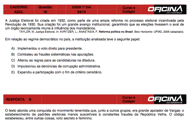 Enem 2015: correção da questão 18