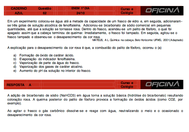 Enem 2015: correção da questão 62