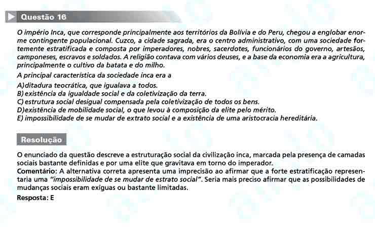 Enem 2010: Questão 16 – Ciências Humanas (prova azul)