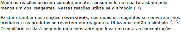 Cinética química e Equilíbrios químicos