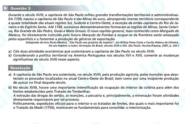 Unicamp 2012: Questão 3 (segunda fase) – Ciências Humanas