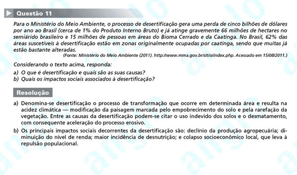 Unicamp 2012: Questão 11 (segunda fase) – Ciências Humanas