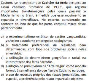 Como o livro Capitães da Areia é cobrado no vestibular