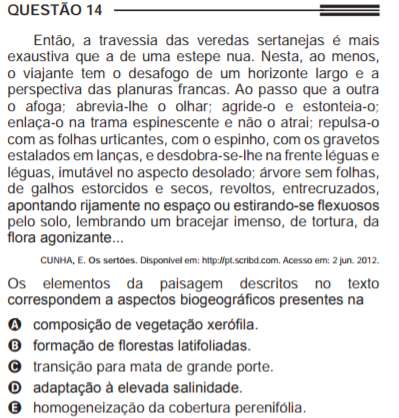 Como cai na prova: Climas e vegetações do Brasil