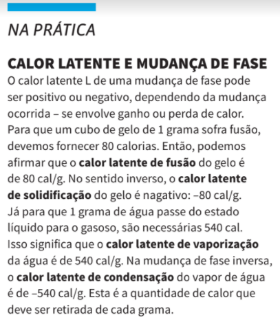 Termologia: Calorimetria