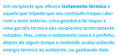 Termologia: Calorimetria