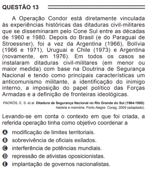 Como cai na prova: Ditaduras latino-americanas