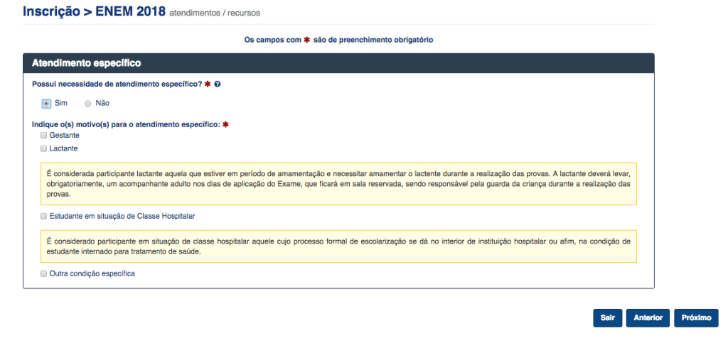 Passo a passo para fazer a inscrição do Enem 2018