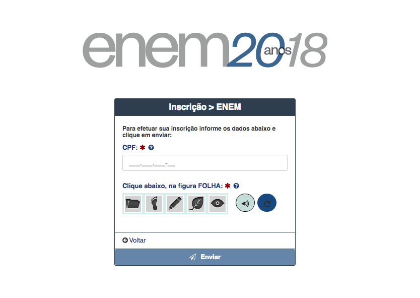 Passo a passo para fazer a inscrição do Enem 2018