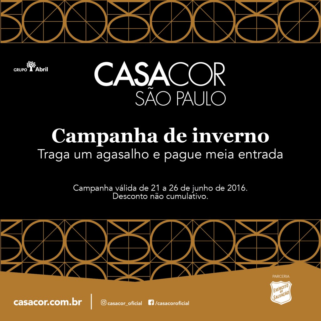 CASA COR SP promove campanha para arrecadação de agasalhos