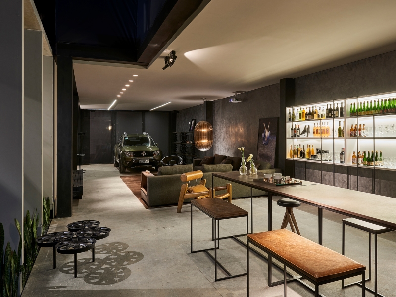 CASA COR MG: Garagem Renault tem bar, estar e espaço gourmet