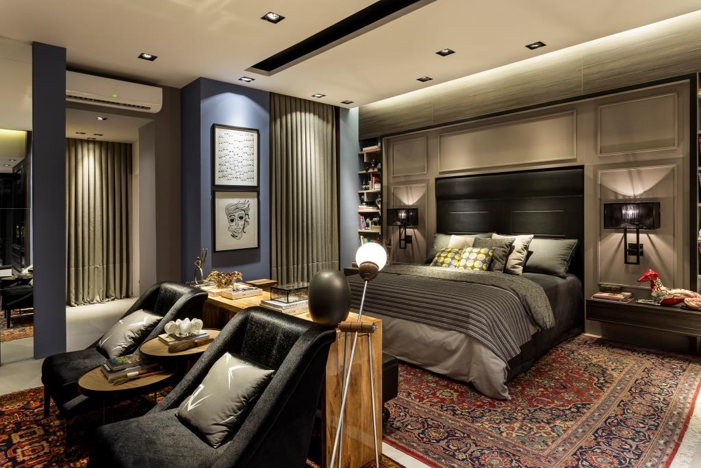 Suíte de 61 m² masculina e aconchegante
