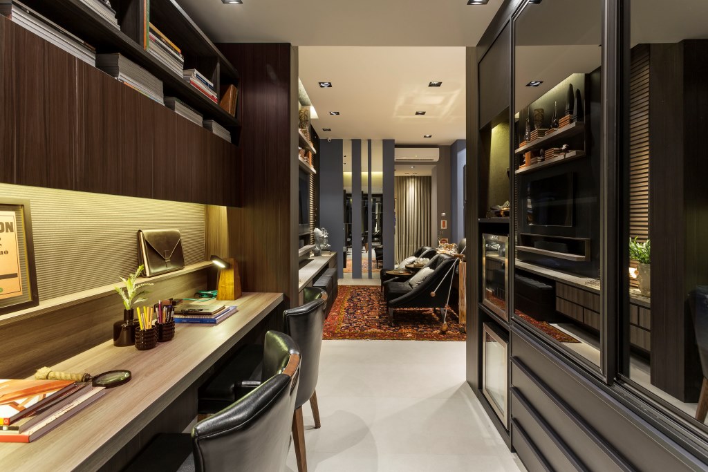 Suíte de 61 m² masculina e aconchegante