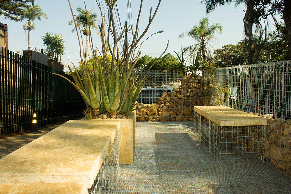 Parklet da CASA COR MG é construído com mesma técnica de gabião