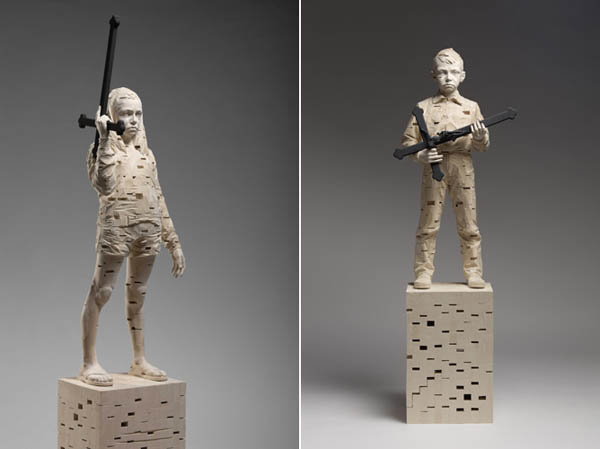 wood-sculptures-by-gehard-demetz03 Miami Art Week: As curiosas crianças de Gehard Demetz
