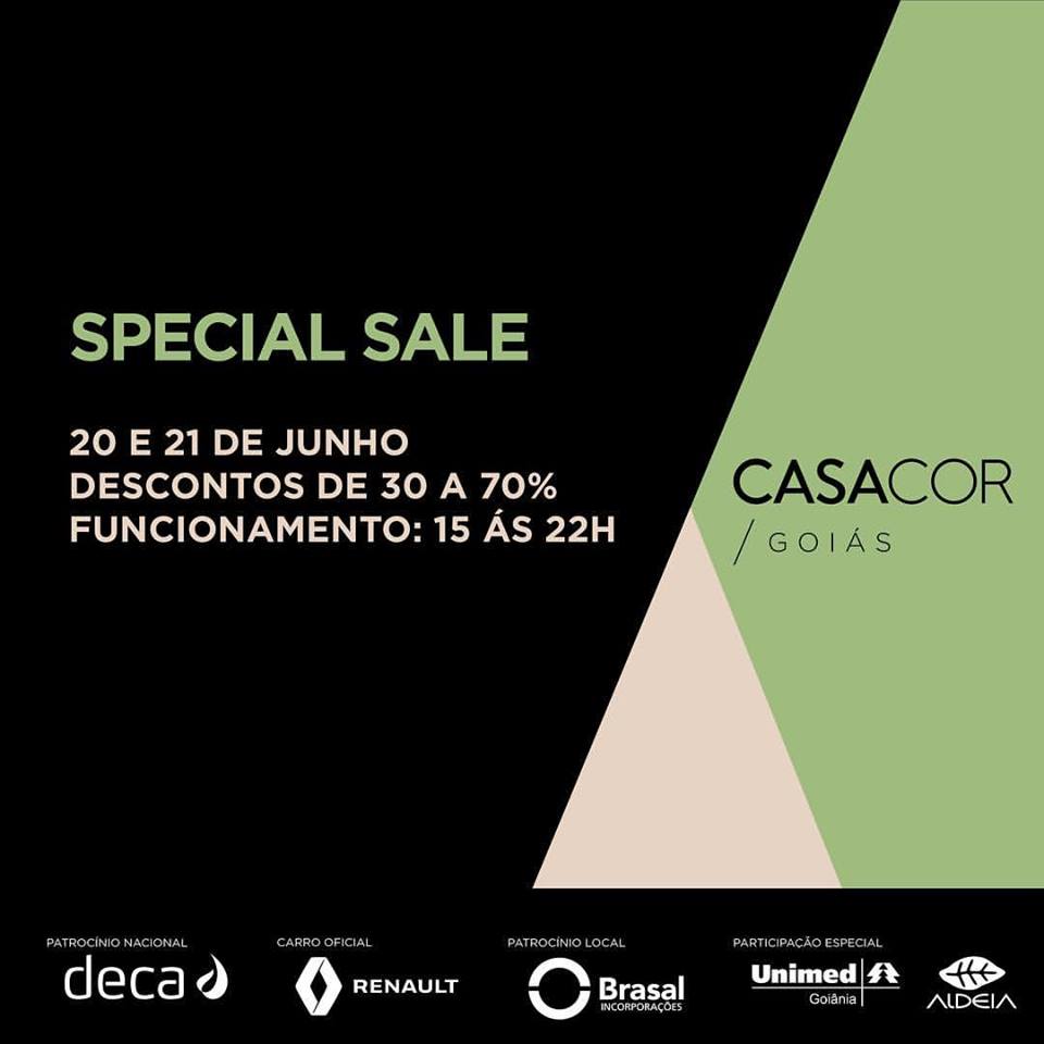 Special Sale agita os últimos dias da CASACOR Goiás 2017