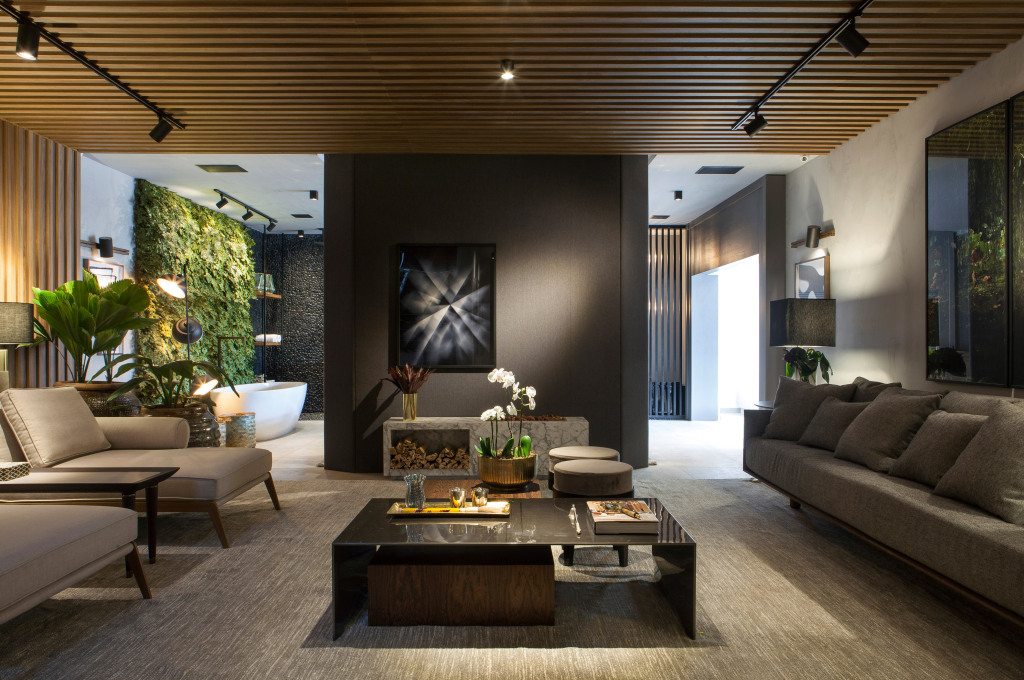 CASACOR Franca: Tons de cinza e verde marcam o Loft do Designer