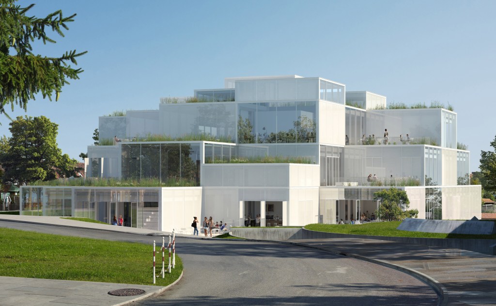 Sou Fujimoto assina centro universitário feito de cubos de vidro