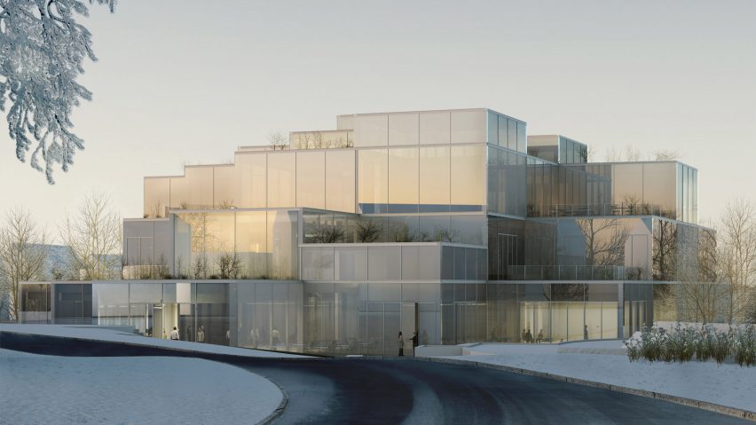 Sou Fujimoto assina centro universitário feito de cubos de vidro