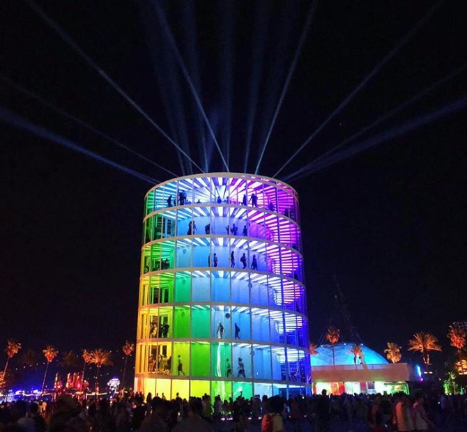 Spectra-coachella Instalações de arte se fundem à experiência musical do Coachella 2018
