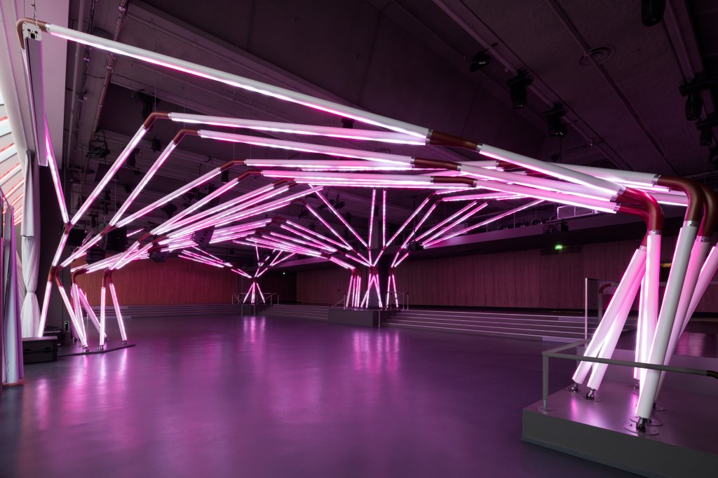 PierreLExcellent-GutoRequena_Terminal7-187 Árvores de LED, por Guto Requena, invadem pista de dança em Paris