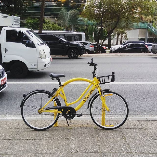 yellow-instagram Compartilhar: bicicletas sem estações são novidade em São Paulo