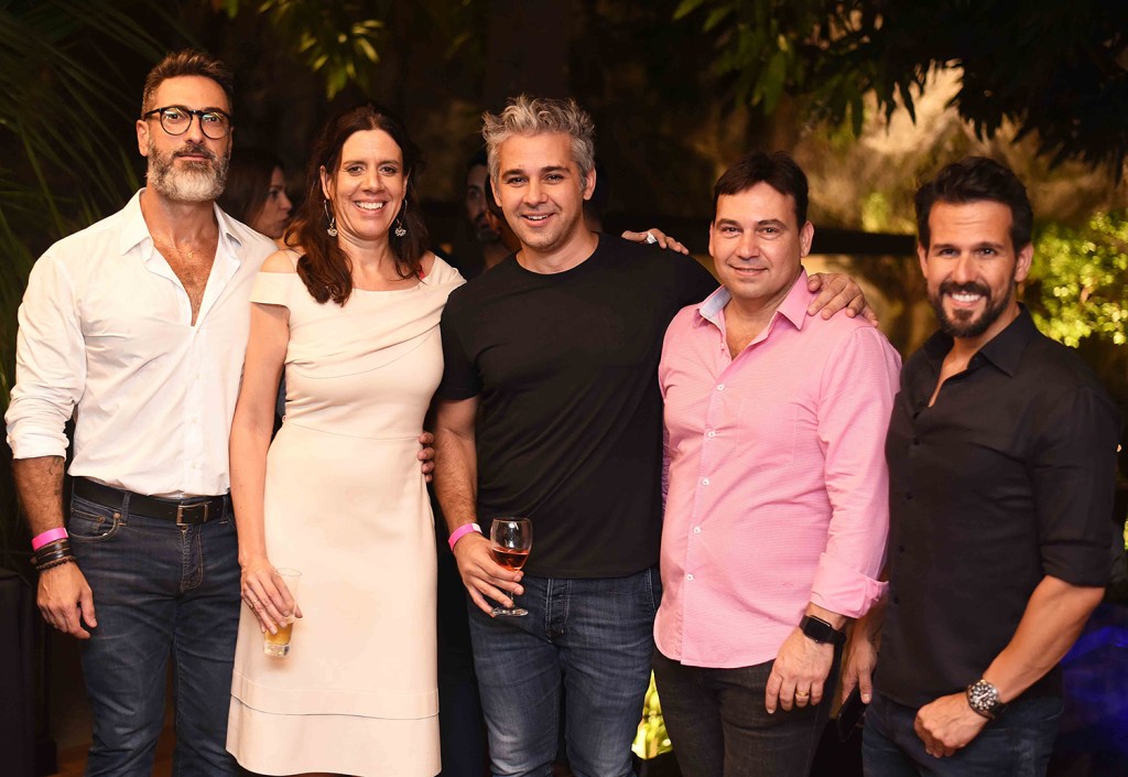 Fabio Cardoso Camila Avelar Fabio Barcellos Matias Pinheiro e Bruno Carvalho Festas movimentam a noite carioca da CASACOR RJ 2018