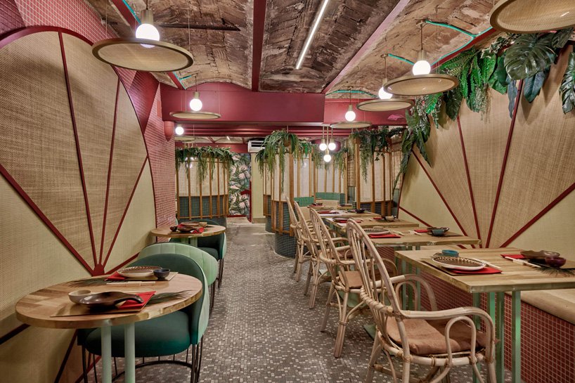 kaikaya-tropical-sushi-restaurant-valencia-masquespacio-8 Restaurante espanhol tem decoração inspirada na cultura nipo-brasileira