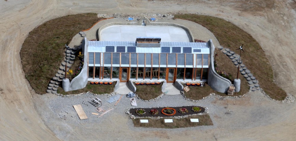 Escola Uruguai-vista aerea Uruguai inaugura a primeira escola pública completamente sustentável