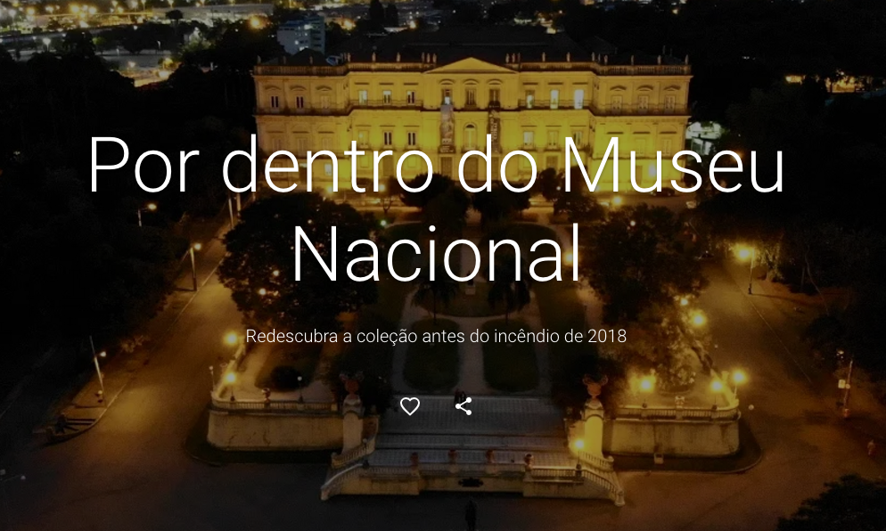 O MASP e o Google oferecem tour virtual pelo Museu Nacional